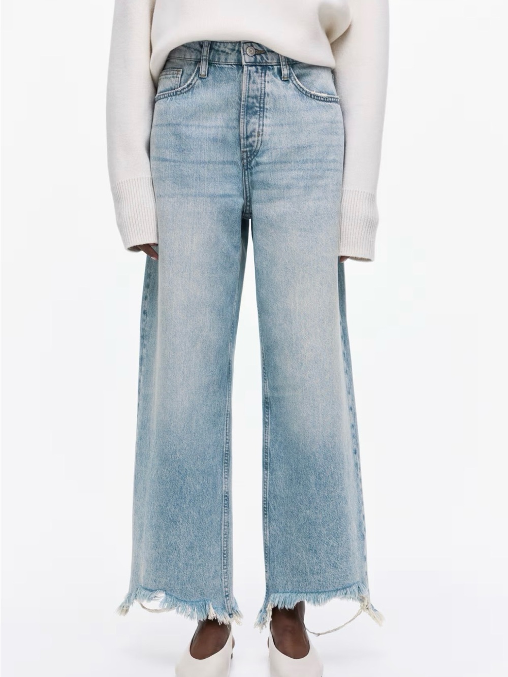 H&M high waist ankle jeans